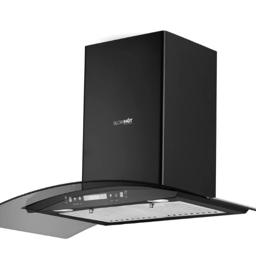 Blowhot Range Hood Electra L BAC MS 90cm,1200m3/hr, Ducted Auto Clean, Wall Mounted Chimney with Motion Sensor Gesture (Black)-https://s3.ap-south-1.amazonaws.com/prod-media-vyaparify-com/vcards/products/259116/product_1748266456_68346dd85b09d.png Image
