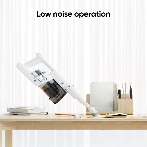 realme TechLife RMT2014 Cordless Vacuum Cleaner with 140W Powerful Suction, HEPA Filtration, 2200mAh Battery, 40-Minute Runtime, Motorized Floor Brush & Multiple Attachments (White)-https://s3.ap-south-1.amazonaws.com/prod-media-vyaparify-com/vcards/products/259141/product_1748266849_68346f6101fd1.png Image