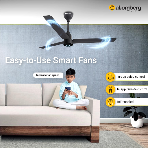 atomberg Renesa Smart 1200mm BLDC Ceiling Fan with IoT & Remote | Energy Efficient Ceiling Fan | Ceiling fan for Living Room | High Air Delivery with LED Indicators (Pebble Grey)-https://s3.ap-south-1.amazonaws.com/prod-media-vyaparify-com/vcards/products/259170/product_1748270069_68347bf58348e.png Image