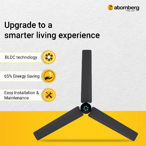 atomberg Renesa Smart 1200mm BLDC Ceiling Fan with IoT & Remote | Energy Efficient Ceiling Fan | Ceiling fan for Living Room | High Air Delivery with LED Indicators (Pebble Grey)-https://s3.ap-south-1.amazonaws.com/prod-media-vyaparify-com/vcards/products/259171/product_1748270069_68347bf59a86d.png Image