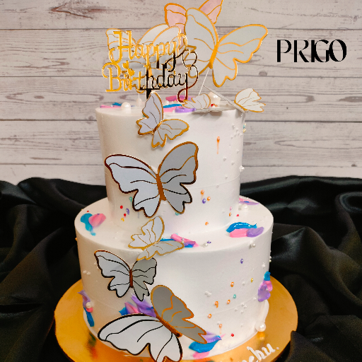  2-Tier Butterfly Cake | Designer Cake in New Alipore Kolkata PRIGO New Alipore, 9 Buroshibtala  Main Road Behala
