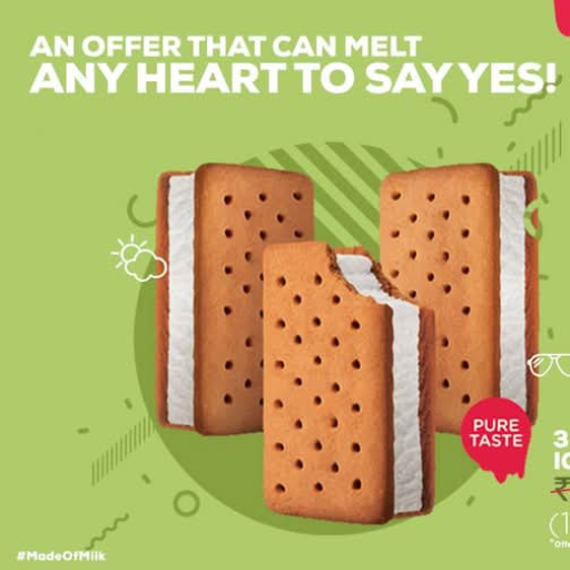  Sandwich ice cream ISHAKAT AHMAD Raza IceCream Centre Kanjabag Patiya Near Gyan Bharti Vidhya Mandir High School