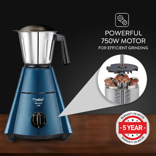 Prestige Grace 750W 4 Jars Mixer Grinder with 3 Stainless Steel Jars & 1 Juice Extracter Jar-https://s3.ap-south-1.amazonaws.com/prod-media-vyaparify-com/vcards/products/273522/product_1748959514_683f011a6bed8.png Image