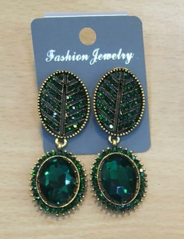Green Stone Oval Earrings-https://s3.ap-south-1.amazonaws.com/prod-media-vyaparify-com/vcards/products/27916/Stone-Oval-Stud-Earrings.png Image
