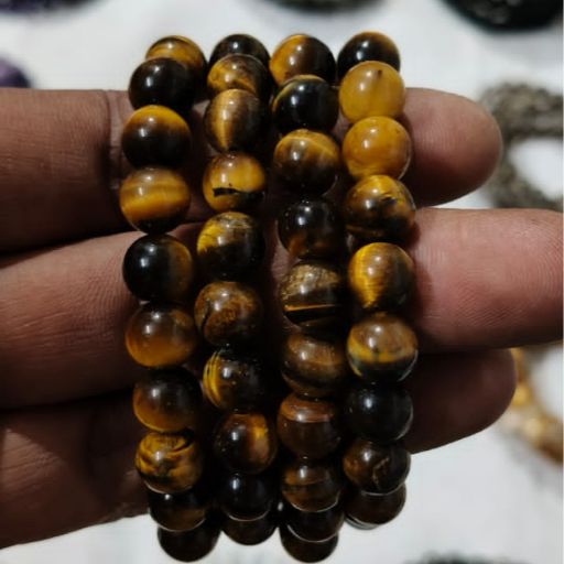  tiger eye breslet MAHALAXMI CRYSTAL ANJUNA GOA NEAR FLEA MAR