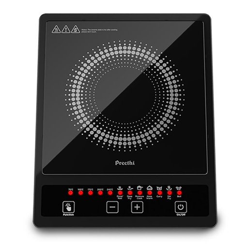 Preethi Indicook IC123 Induction Cooktop, 1600-Watt Electric Stove with Soft Touch Buttons and Crystal Glass (Black)-https://s3.ap-south-1.amazonaws.com/prod-media-vyaparify-com/vcards/products/296673/product_1750516976_6856c4f0e7a9e.png Image