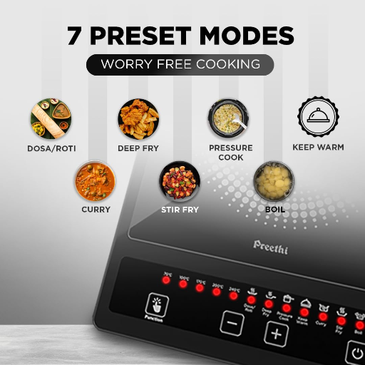 Preethi Indicook IC123 Induction Cooktop, 1600-Watt Electric Stove with Soft Touch Buttons and Crystal Glass (Black)-https://s3.ap-south-1.amazonaws.com/prod-media-vyaparify-com/vcards/products/296675/product_1750516977_6856c4f11b103.png Image