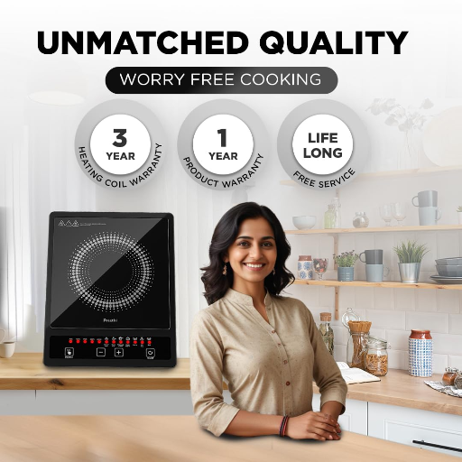 Preethi Indicook IC123 Induction Cooktop, 1600-Watt Electric Stove with Soft Touch Buttons and Crystal Glass (Black)-https://s3.ap-south-1.amazonaws.com/prod-media-vyaparify-com/vcards/products/296676/product_1750516977_6856c4f12b8f1.png Image