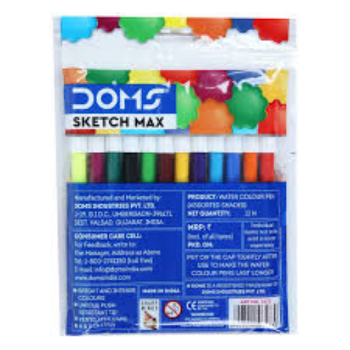 Doms Water Colour Pens (sketch pens)-https://s3.ap-south-1.amazonaws.com/prod-media-vyaparify-com/vcards/products/297710/product_1750950315_685d61ab1a647.png Image