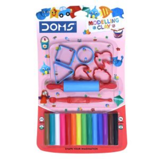 DOMS Modelling Clay 14 Shades-https://s3.ap-south-1.amazonaws.com/prod-media-vyaparify-com/vcards/products/297964/product_1751033552_685ea6d0e438a.png Image
