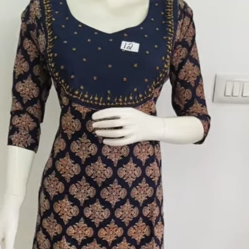  AJARK COTTON HAND WORK KURTI in Mathilil, Kerala J M ENTERPRISES J M ENTERPRISES  CHIRAKKARA SANKAR  TOWERS MATHILIL