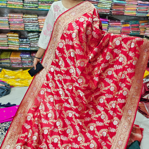  Banarasi katan handloom saree M D SAREES A 30 19 S HANUMAN PHATAK PILIKOTHI VARANASI, 221001