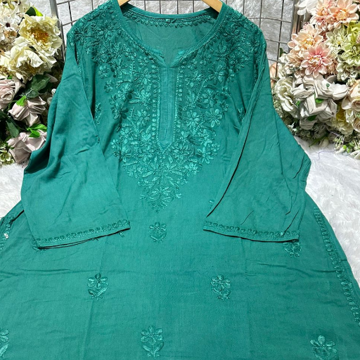 DYED RAYON GALA BUTI WORL KURTI.-https://s3.ap-south-1.amazonaws.com/prod-media-vyaparify-com/vcards/products/364071/product_1758778159_68d4d32ff3095.png Image