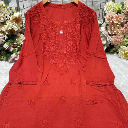 DYED RAYON GALA BUTI WORL KURTI.-https://s3.ap-south-1.amazonaws.com/prod-media-vyaparify-com/vcards/products/364074/product_1758778160_68d4d330612ae.png Image