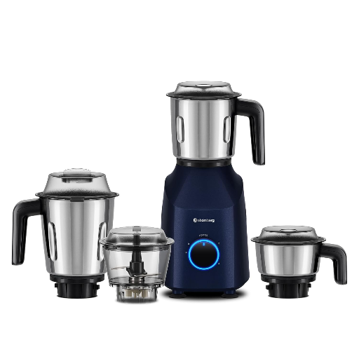 Atomberg Yulia 750 Watt Mixer Grinder | 4 Multipurpose Jars including Chopper Jar | Coarse Mode for Silbatta-like Textures | Powerful Intelligent Motor | Advanced Safety Features | Ritz Blue-https://s3.ap-south-1.amazonaws.com/prod-media-vyaparify-com/vcards/products/364393/product_1758789885_68d500fdab3ae.png Image