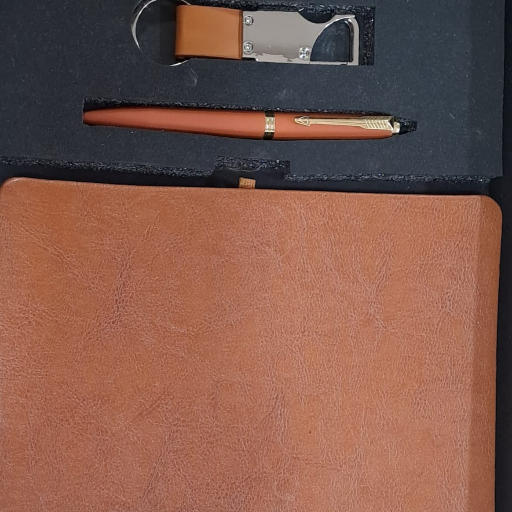  3 pc set of dairy, pen and keychain AMRAT FOUNTAIN PEN DEPOT 1979, Pushpkarna's Pole , Balahanuman Gandhi Road, Ahmedabad, Gujarat, 380001