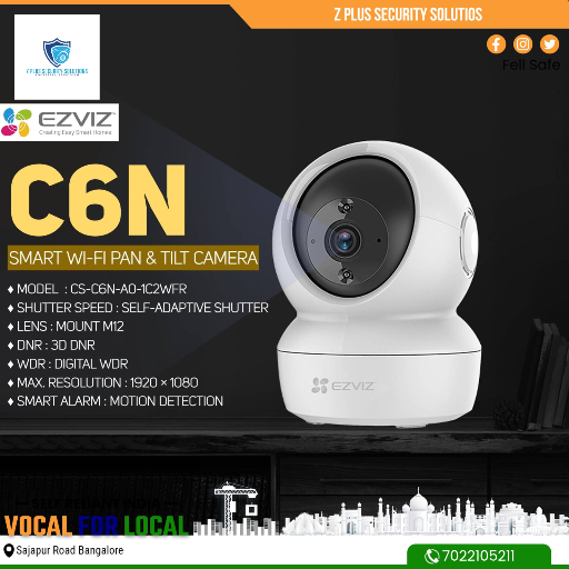  ezviz camara Z PLUS SECURITY SOLUTIONS GROUND FLOOR NO 495 NEAR APL SARJAPURA ROAD DOMMASANDRA ANEKAL TALUKA