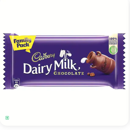  Cadbury Dairy Milk Chocolate Bar Family Pack 112 g TANNU STORE TANNU STORESAHEBGANJ NATHNAGARLOWER CHAMPANAGAR ROAD SAHEBGANJ BHAGALPUR BIHAR 812004