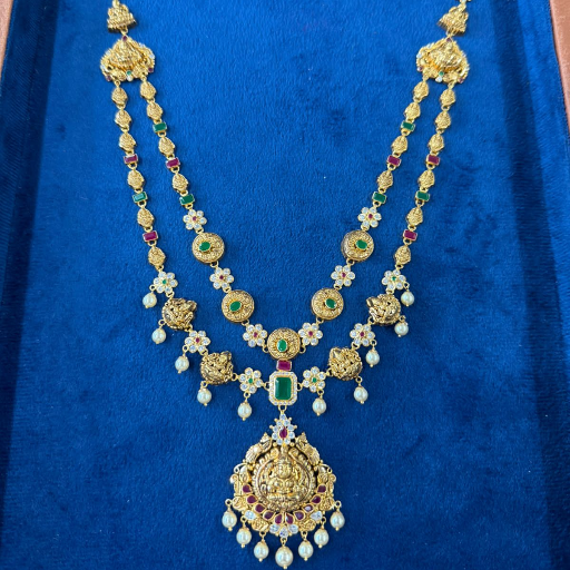  Gold necklace SRI MAHALAXMI GEMS AND JEWELLERS 542 Vaidehinagar, Vanasthalipuram, Hyderabad, Telangana, 500070