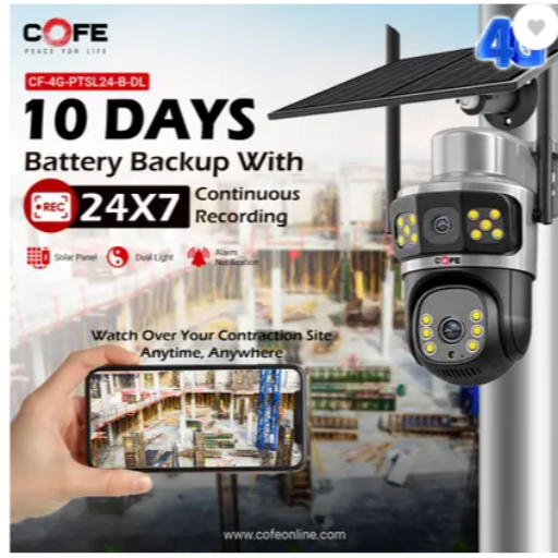  COFE CF-4G-PTSL24-BDL | Wi-fi 6 Solar 4G Camera |10 Days Backup | 24x7 Recording Security Camera  (256 GB) SRI KRISHNA COMPUTERS SRI  KRISHNACOMPUTERS  SURAMPUDI STREET D No 1 105 Surampudi Near Ramalayam Surampudi Veliage  KRISHNACOMPUTERS  SURAMPUDI STREET D No 1 105 Surampudi Near Ramalayam Surampudi Veliage