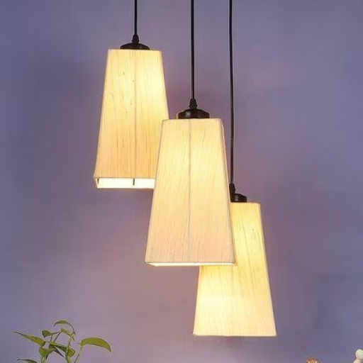  Memphis Off White Fabric Cluster Hanging Light MDR TENT LIGHTS AGENCY KHAJOOR BANNA PATHERKI MASJID NEAR OLDMILAN STUDIO