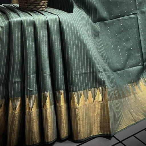 Fancy Cotton Silk saree with Mini temple Border weaving Design-https://s3.ap-south-1.amazonaws.com/prod-media-vyaparify-com/vcards/products/430624/product_1764313627_69294a1bb242a.png Image