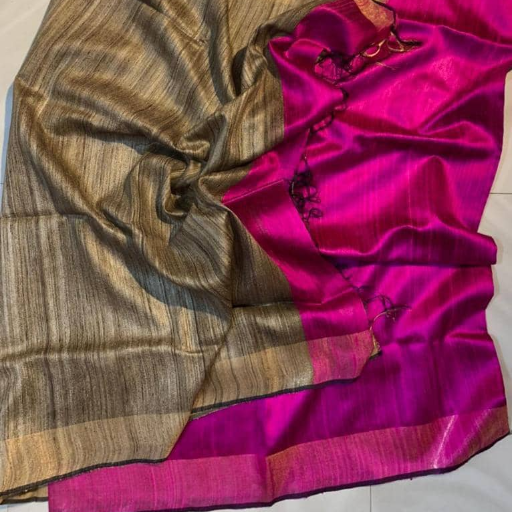 Tussar Dupian Raw Silk saree-https://s3.ap-south-1.amazonaws.com/prod-media-vyaparify-com/vcards/products/431461/product_1764353584_6929e6301af0f.png Image
