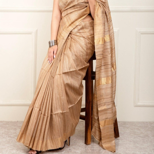 Tussar Ghicha silk saree-https://s3.ap-south-1.amazonaws.com/prod-media-vyaparify-com/vcards/products/431471/product_1764355007_6929ebbf5a70a.png Image