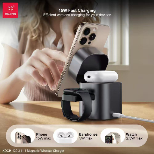 XUNDD 3 IN 1 WIRELESS CHARGER-https://s3.ap-south-1.amazonaws.com/prod-media-vyaparify-com/vcards/products/431632/product_1764393300_692a8154ecb43.png Image