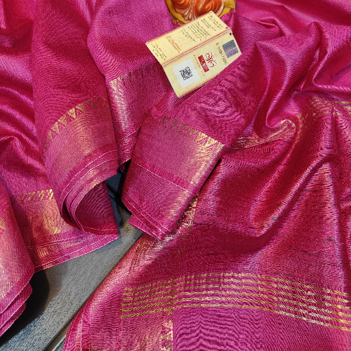 Tussar Munga silk saree with Golden zaree Border Dobi weaving Design-https://s3.ap-south-1.amazonaws.com/prod-media-vyaparify-com/vcards/products/431776/product_1764396987_692a8fbb0a03c.png Image