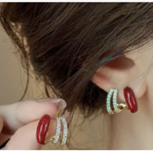 Red & Gold Twin Earring - Formal Wear-https://s3.ap-south-1.amazonaws.com/prod-media-vyaparify-com/vcards/products/434056/product_1764596640_692d9ba047630.png Image