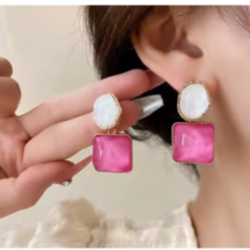 Pink White Crystal Gem drop Earring-https://s3.ap-south-1.amazonaws.com/prod-media-vyaparify-com/vcards/products/436054/product_1764696143_692f204f2e9a9.png Image