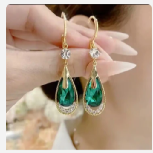 Tear drop Green Earring-https://s3.ap-south-1.amazonaws.com/prod-media-vyaparify-com/vcards/products/436064/product_1764696662_692f22567b8b1.png Image