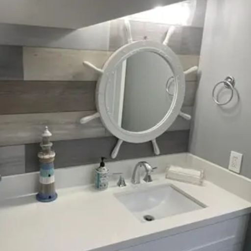  Classic White Santorini Beautiful Nautical Sturdy Large Mirror Ship Wheel | Wall Mounted Mirrors (24 Inches) NOBEL HANDICRAFTS 1 NAGINA, Nagina, Uttar Pradesh, 246762