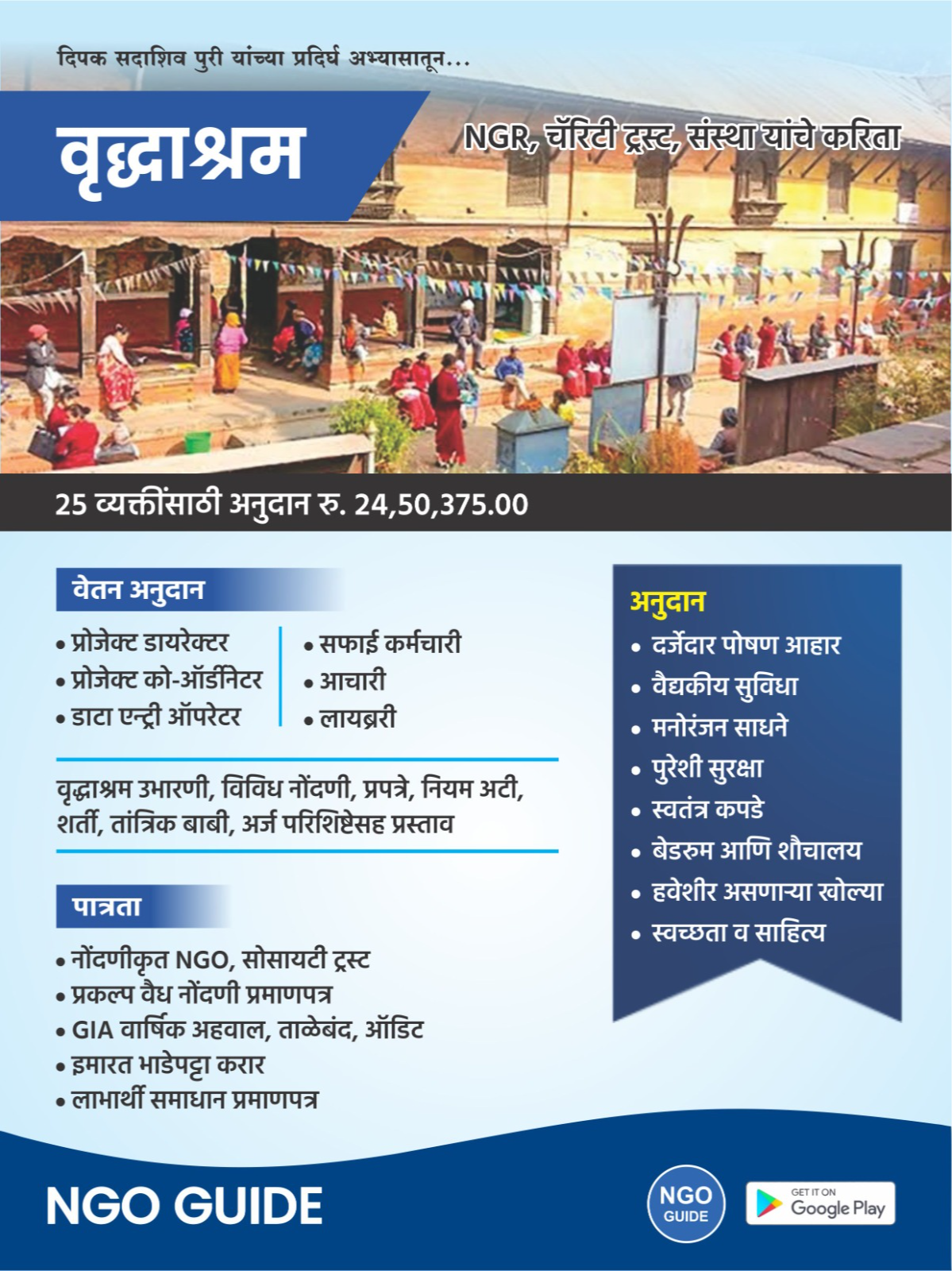  वृद्धाश्रम PURI ENTERPRISES KAUSHALYA NIWAS  SHIKSHAK COLONY  PATHARDI TAL PATHARDI LANDMARK NEAR MARUTI TEMPLE PATHARDI