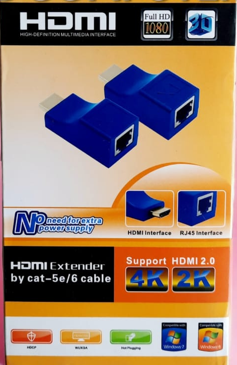  HDMI Extender Over CAT5e/6 in Bir Beed - Effortlessly Extend HDMI Signal ATHARAV COMPUTERS SOLUTIONS 