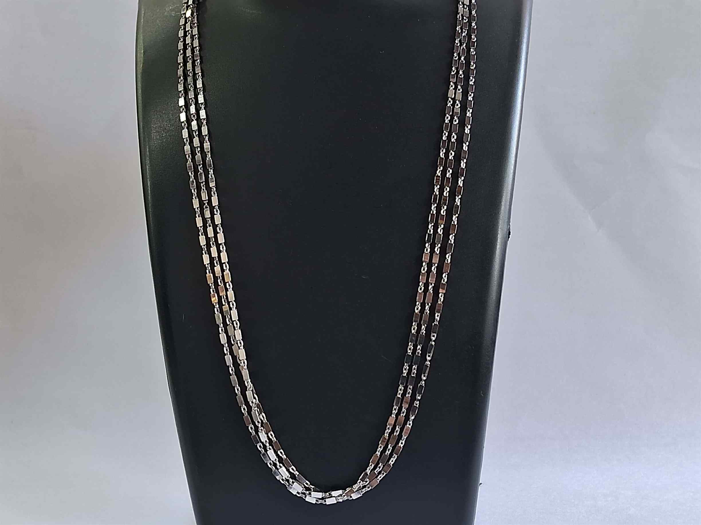  3 Lines/Layers 925 Silver Chain PAVAN JEWELLERS 07, Chinmay Tower, Subhash Chowk, Gurukul Road, Memnagar, Ahmedabad-380052