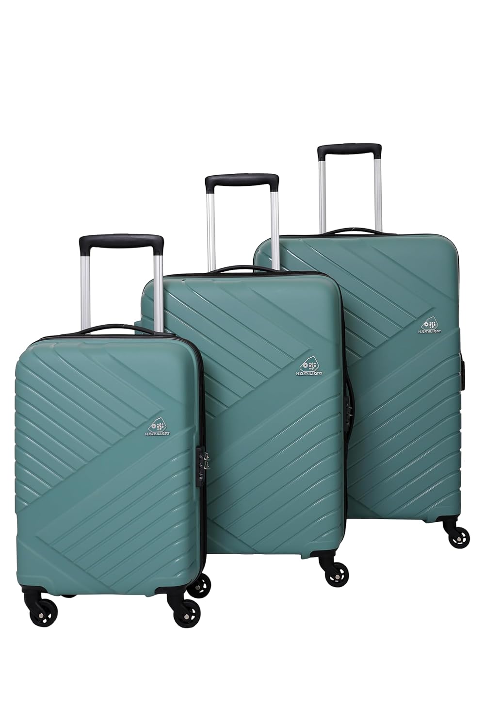  American Tourister Polycarbonate (PC) Kamiliant Set Of 3 Small-55Cm,Medium 68Cm And Large 79 Cm Hardshell Luggage Spinner Suitcase Set Of 3 (Slate Grey) ANVI HUB Shop No 103   1st Floor Gopal Nagar Gopal Nagar Shopping Centre Gopal Complex Parvat Patiya Surat 395010