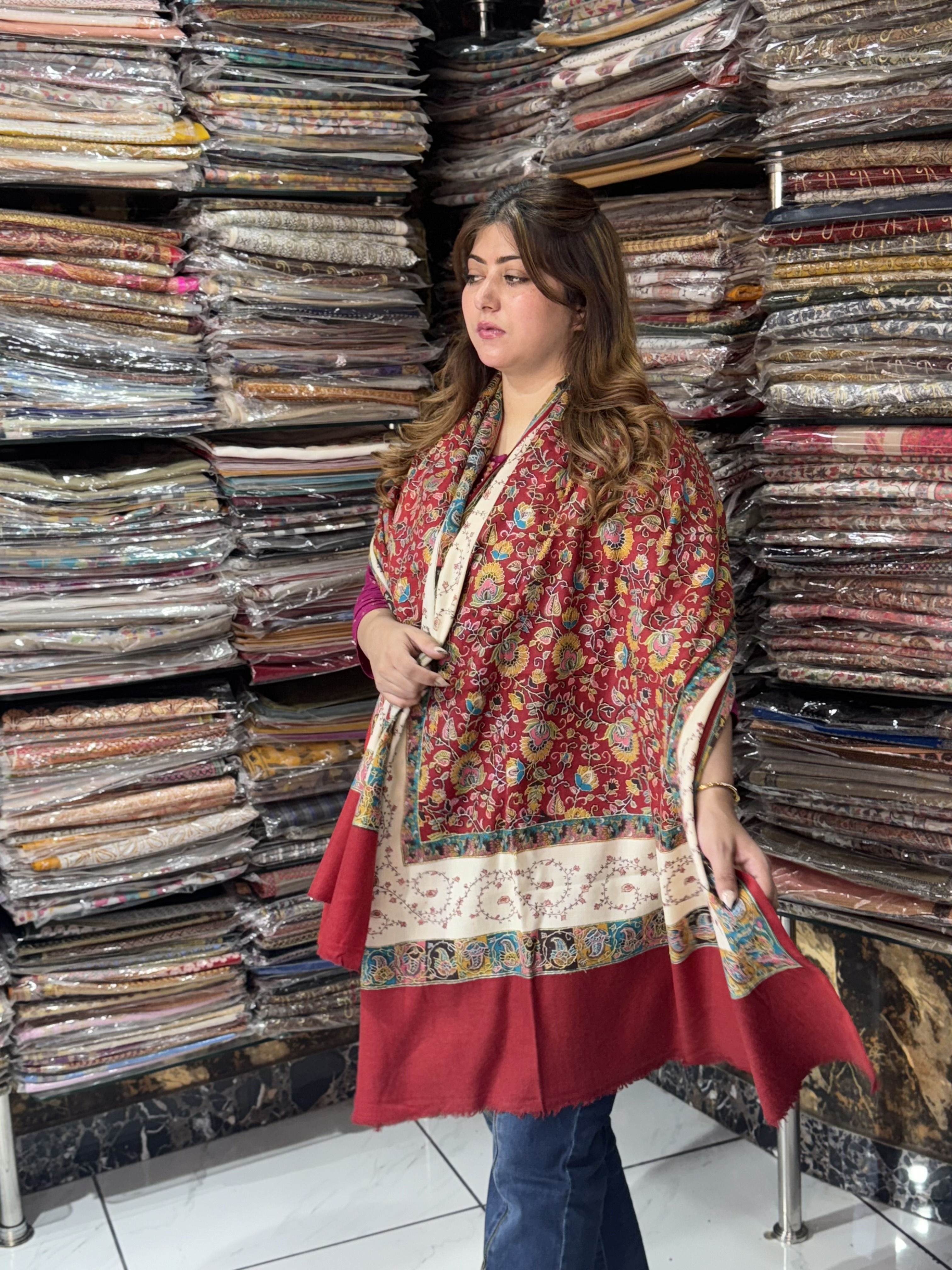 Hand Sozni Kalamkari shawl-https://s3.ap-south-1.amazonaws.com/prod-media-vyaparify-com/vcards/products/64376/IMG_2906.jpeg Image