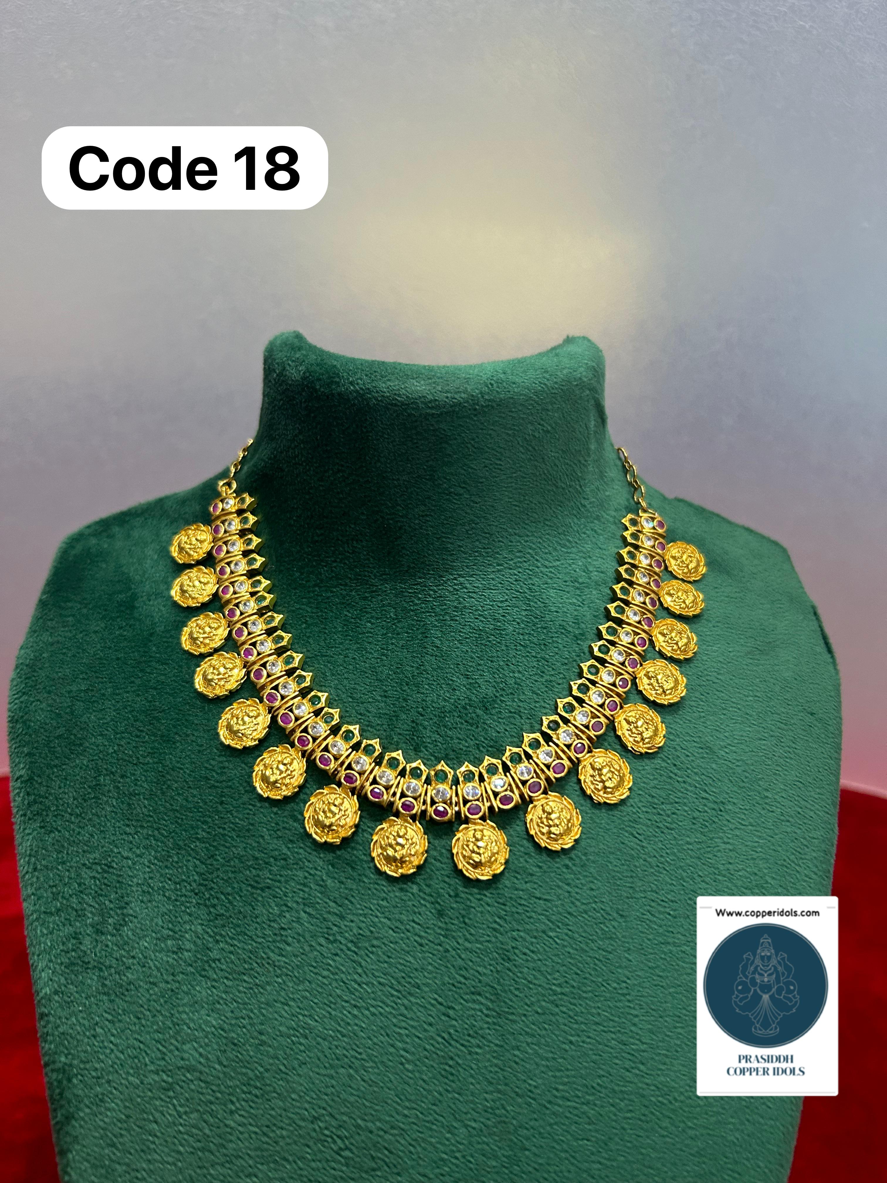 Panchaloha made Gold polished lakshmi choker-https://s3.ap-south-1.amazonaws.com/prod-media-vyaparify-com/vcards/products/69680/650b9ae4-82cb-42d3-a2da-e251c4215d77-%281%29.jpg Image