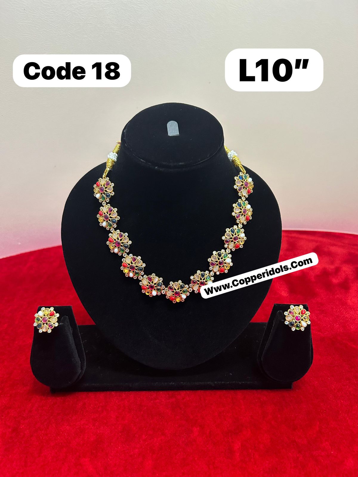 Panchaloha gem studded pendant necklace with earrrings-https://s3.ap-south-1.amazonaws.com/prod-media-vyaparify-com/vcards/products/69898/572cc850-313e-47c2-9b12-7b7f199ca706.jpg Image