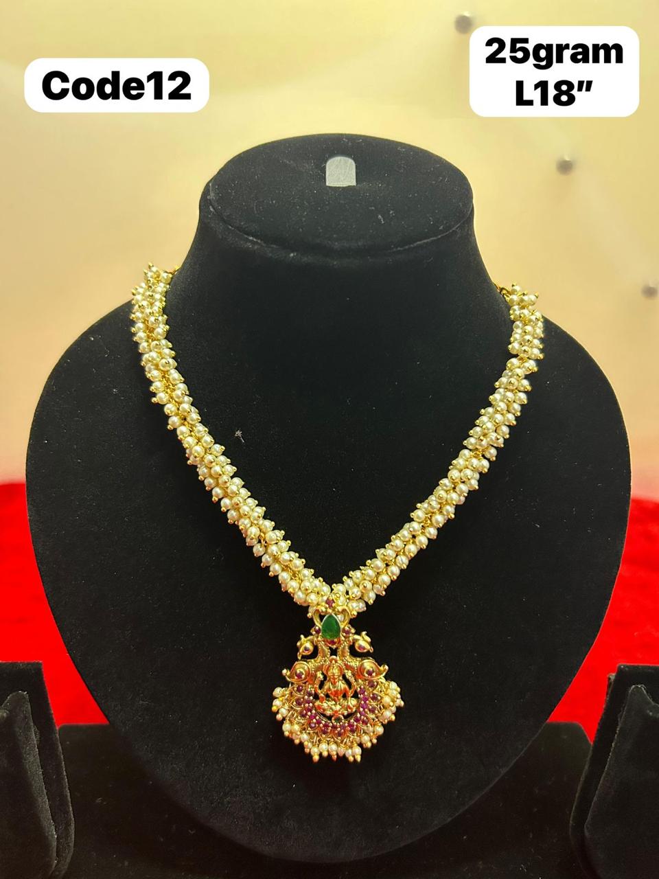 Panchaloha semiprecious studded pendant necklace with pearl strings-https://s3.ap-south-1.amazonaws.com/prod-media-vyaparify-com/vcards/products/69921/505f71fa-7db1-4898-b9d6-4518f0d3d8c3.jpg Image