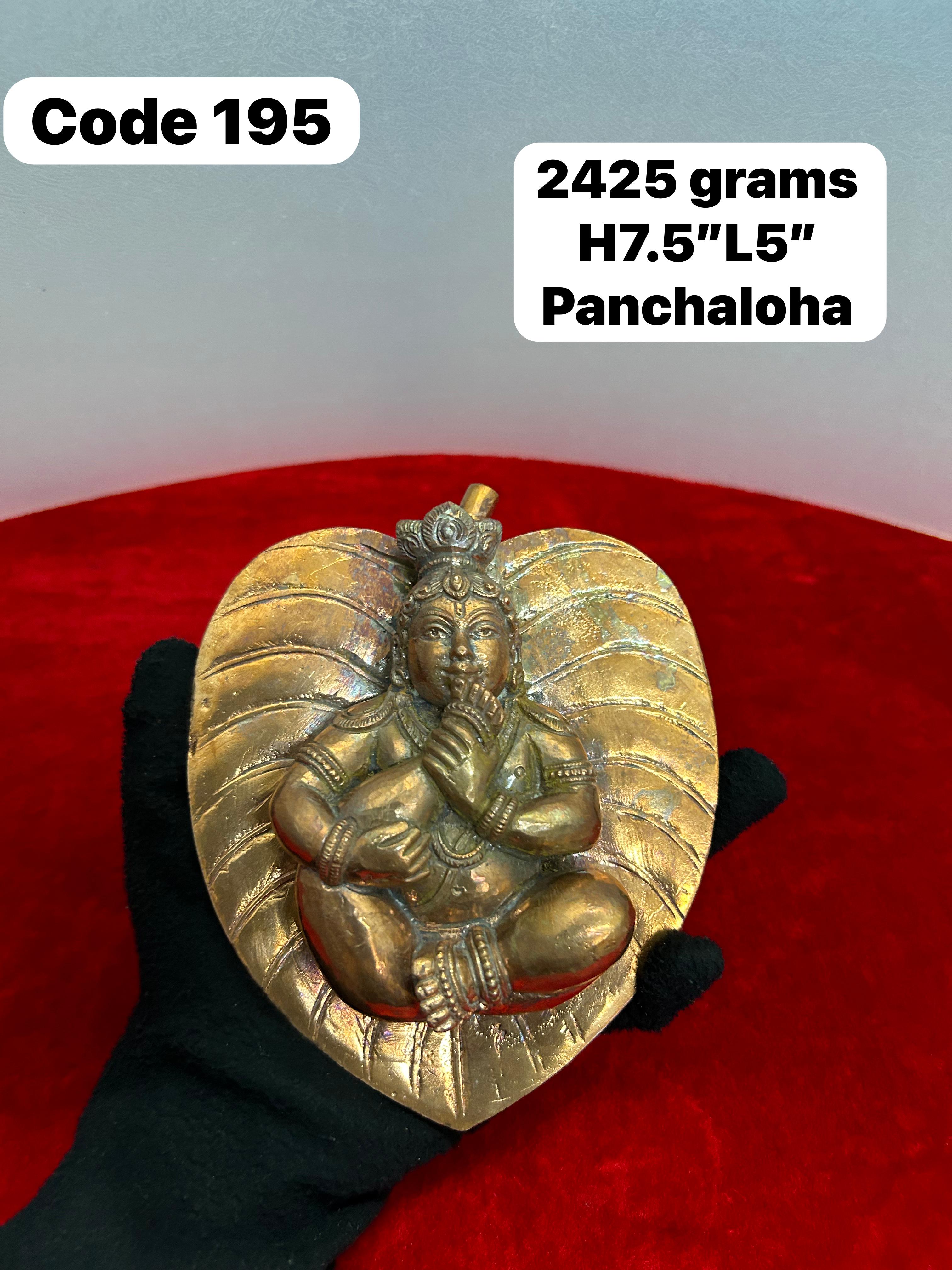Panchaloha made sleeping krishna on a leaf/ little krishna-https://s3.ap-south-1.amazonaws.com/prod-media-vyaparify-com/vcards/products/69929/1c99ea6a-53f1-4c54-ab68-6e21f17de3f6.jpg Image