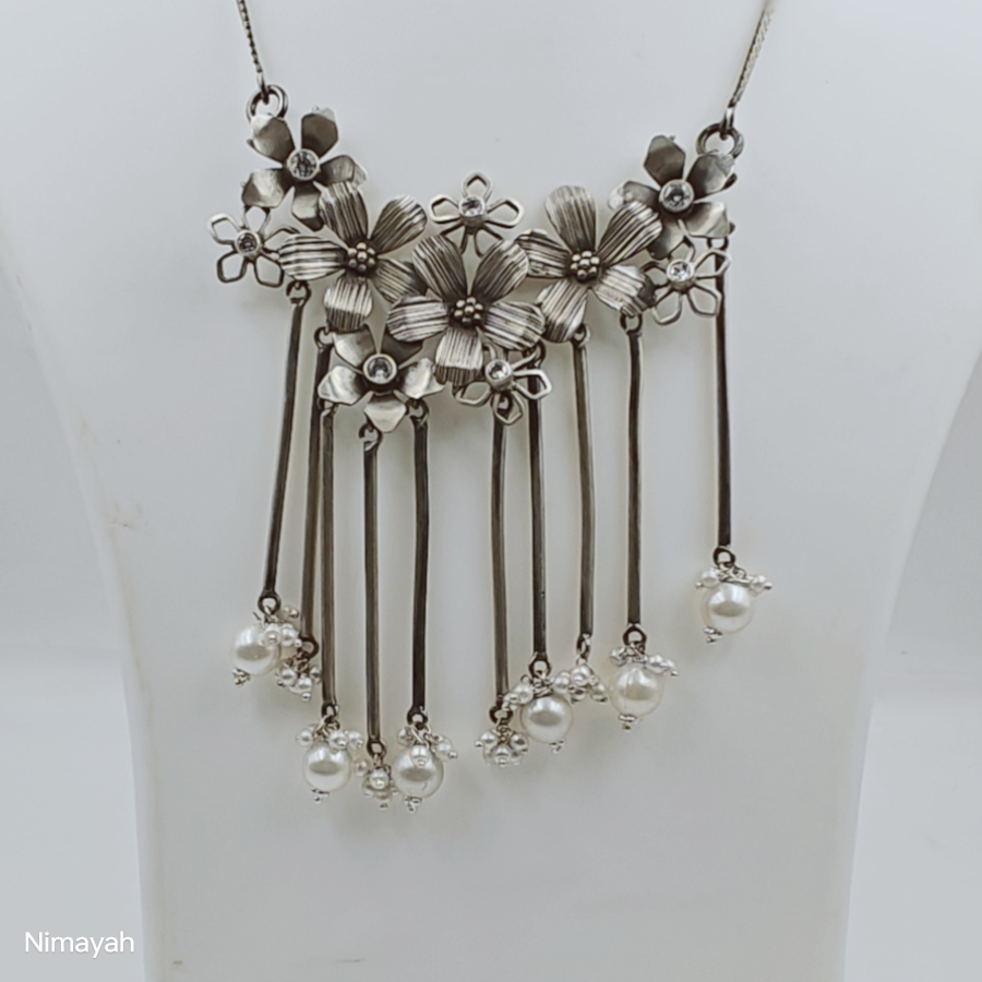  Mogra Drop Necklace SILVER BY SWARNKAR Jagatpura, Jaipur