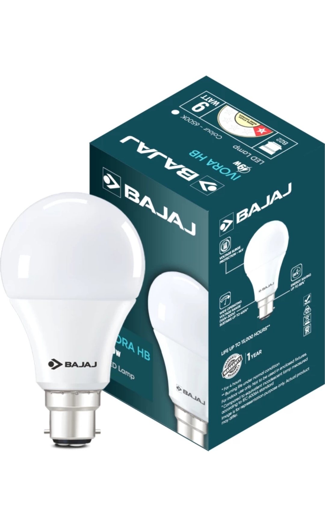  Bajaj 9W Round B22 LED bulb MD AZIM AKTAR KHAN SUJAPUR