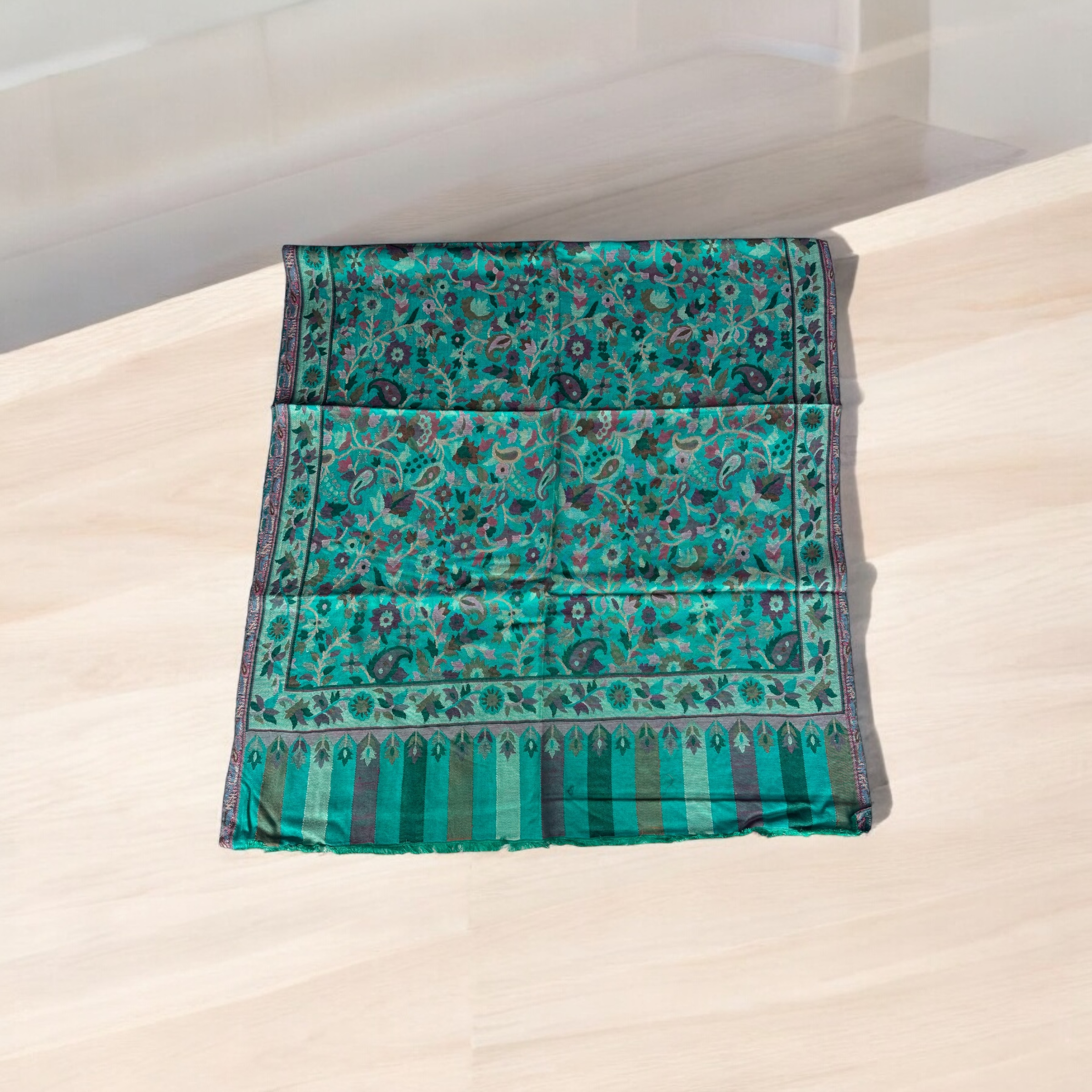 Green Kani Modal Stole - Semi Pashmina Wrap-https://s3.ap-south-1.amazonaws.com/prod-media-vyaparify-com/vcards/products/94789/Photoroom_20241130_133255.jpeg Image