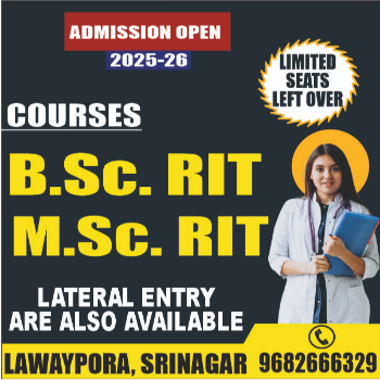 Bachelor of Radiology/ Master of Radiology J AND K HUMAN RESOURCES DEV TRUST RM GROUP OF COLLEGES KUSHIPORA HMT ZAINAKOTE HMT SEINAGAR J AND K RM COLLEGE