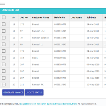 eFlexo-Job card Management | INSIGHT INFOTECH RESEARCH SOFTWARE | Vandevi Ashirwad Bldg, Trimurti Society, Above Daffodils Pre School, Yashodeep Chowk,  Warje- Malwadi, Pune 411058. Landmark:Near Yashodeep School.