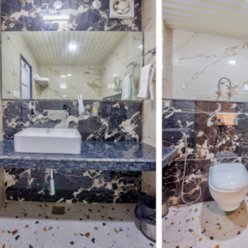 Clean Washrooms | THE ZIMA RESORT | THE ZIMA RESORT ZIMA COTTAGE BURWA ROAD HIGHLAND PARK MANALI UP MUHAL BURUWA MAJHACH KULLU