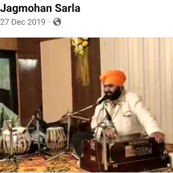 Jagmohan Sarla - A Classical Vocalist Gazal Singer SARLAS MUSICALS 85 3 KHALSA MOHALLANEAR ANARDANA CHOWKJAN KALYAN STREET NEAR DHUDIAL KHALSA SCHOOL PATIALA